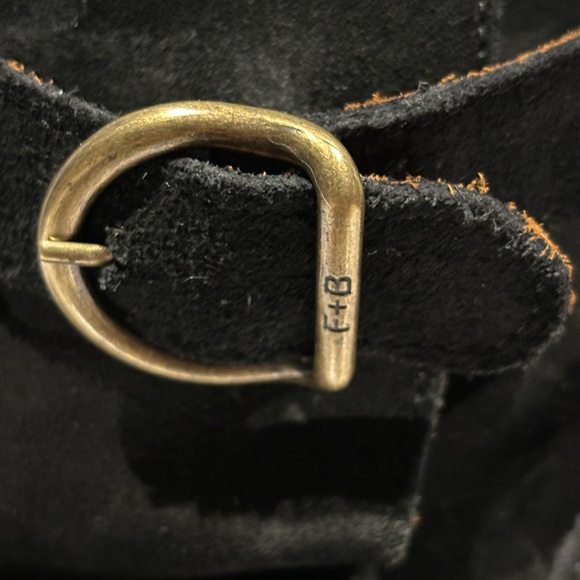 Fiorentini+Baker Brown Leather Suede Ankle Boots Chunky Heels 2Belts 
Size:37 - Picture 8 of 8